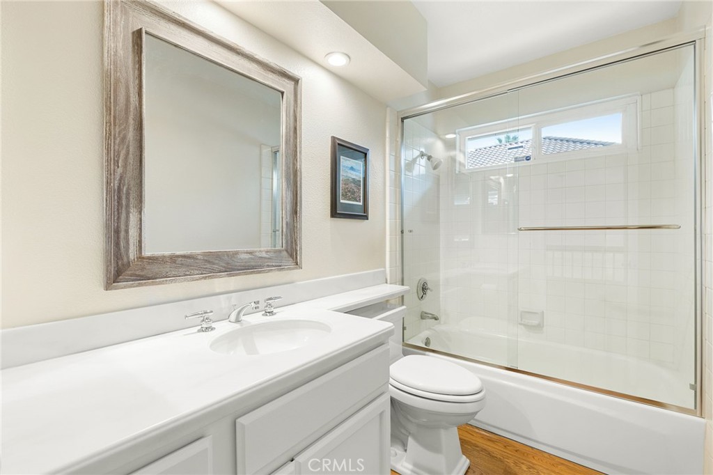 855 Ave Bernardo San Dimas, CA 91773 - Photo 45 of 65 a bathroom with a sink a toilet and shower