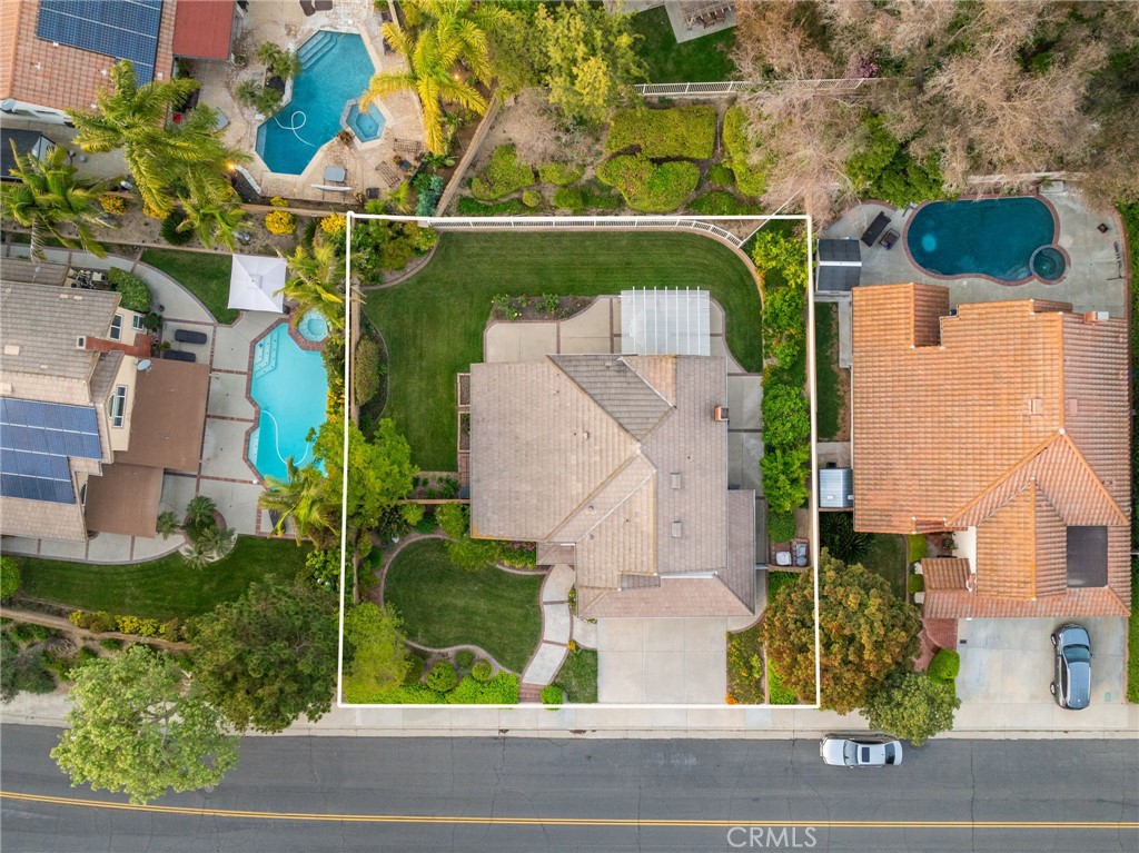 855 Ave Bernardo San Dimas, CA 91773 - Photo 46 of 65 an aerial view of houses with yard