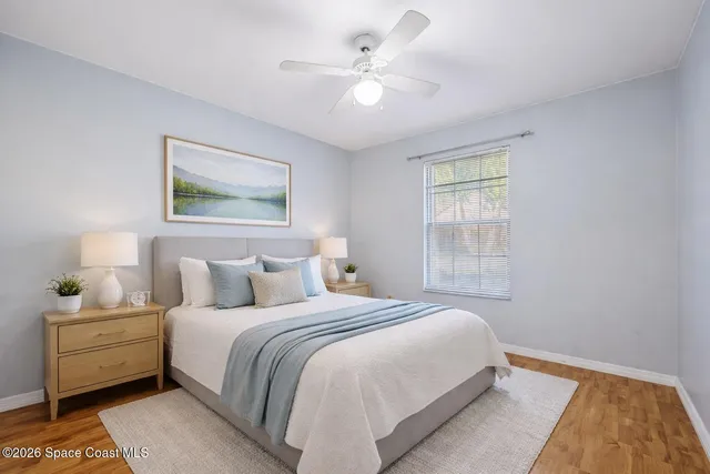 a view of a garden with an outdoor space