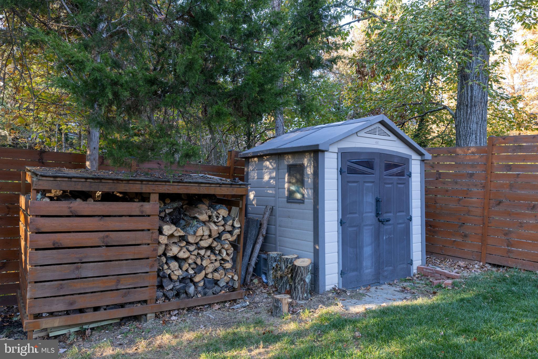 6404 Rivington Road Springfield, VA 22152 - Photo 47 of 49 Note the handy shed plus the wood storage rack