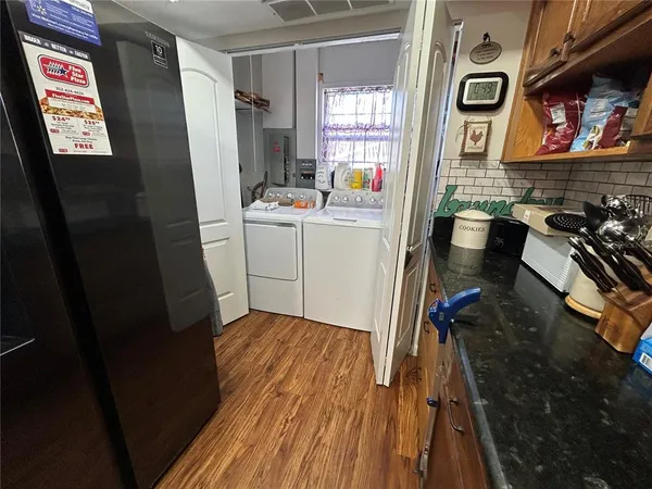 a room with storage and utility