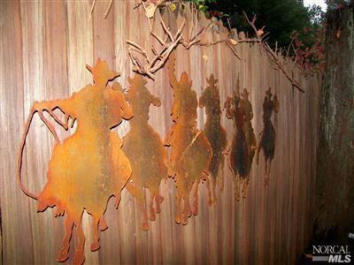 18325 Old Monte Rio Road Guerneville, CA 95446 - Photo 10 of 11 Grape-stake fence. Sculpture not included.