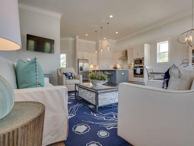 7 Grande Pointe Dr Inlet Beach Inlet Beach, FL 32461 - Photo 40 of 61 a living room with furniture and a wooden floor