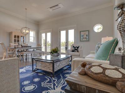 7 Grande Pointe Dr Inlet Beach Inlet Beach, FL 32461 - Photo 41 of 61 a living room with furniture and a wooden floor