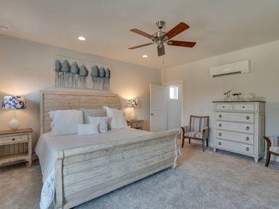 7 Grande Pointe Dr Inlet Beach Inlet Beach, FL 32461 - Photo 52 of 61 a bedroom with a bed and a chandelier