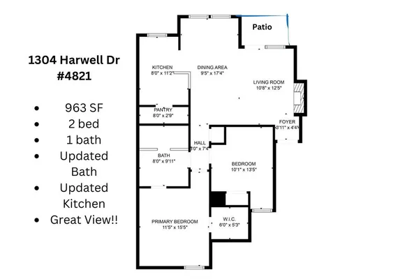 $139,000 | 1304 Harwell Drive, Unit 4821, Arlington, TX 76011