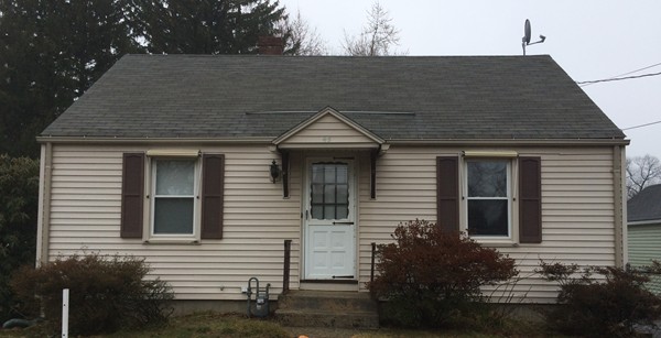 a front view of a house
