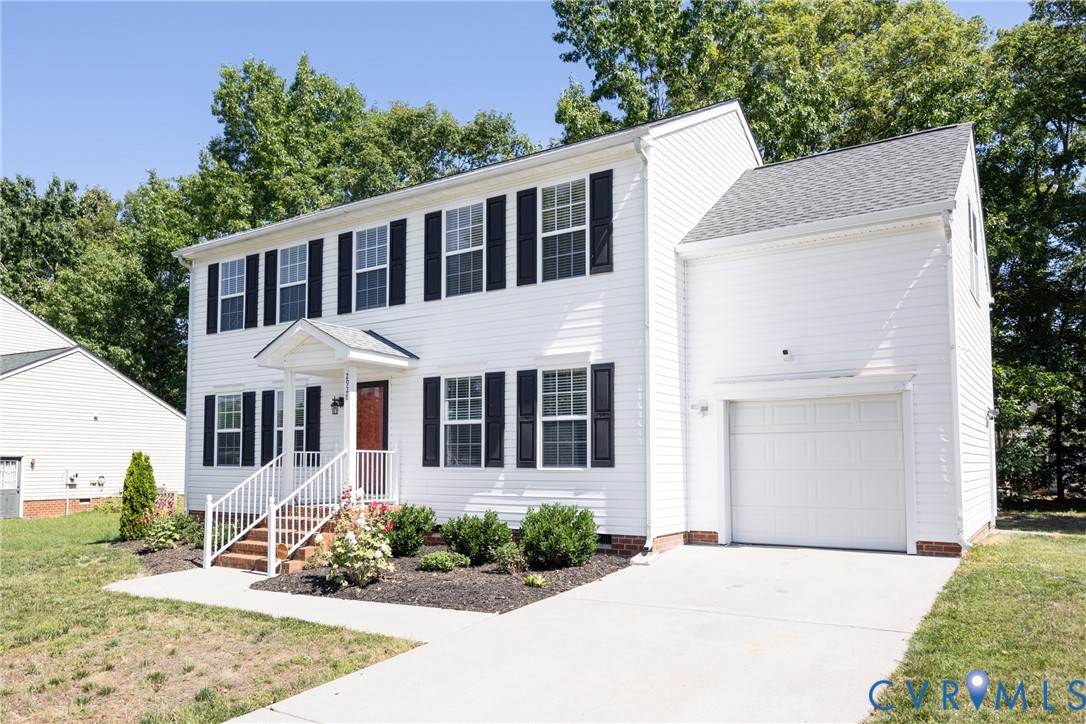 2928 Heather Ridge Drive Henrico, VA 23231 - Photo 2 of 34 Two-story residence featuring white siding, dark s