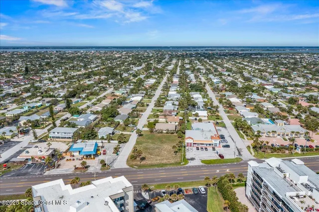 an aerial view of a city
