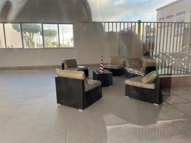 a street view with tall buildings