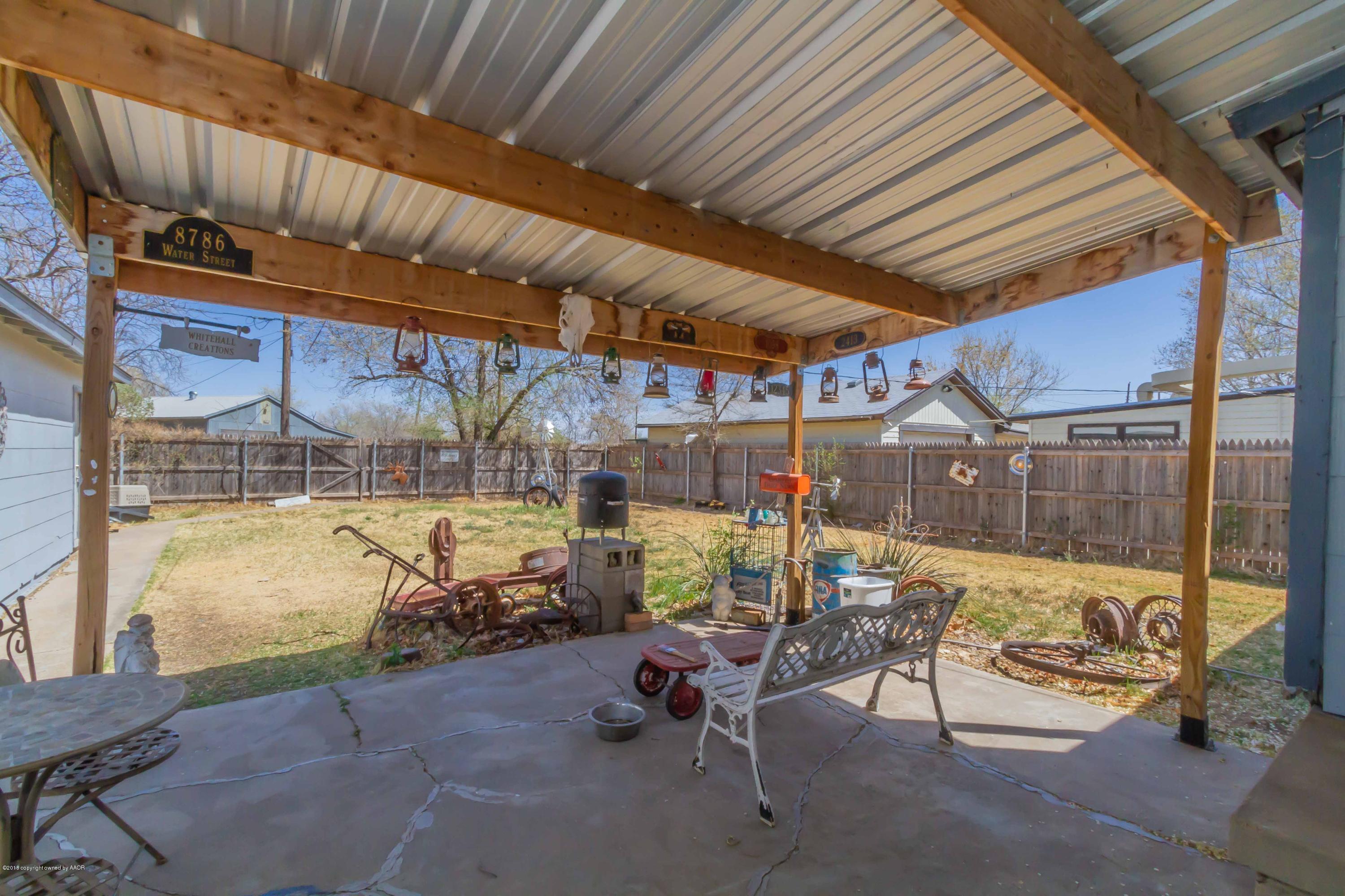 4431 Cline Road Amarillo, TX 79110 - Photo 29 of 33 PATIO VIEW 1