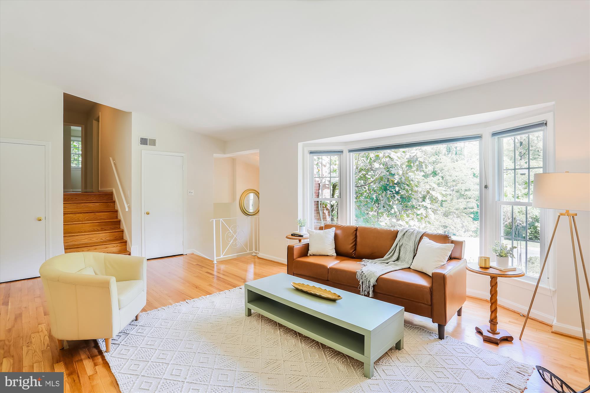 8214 Beech Tree Road Bethesda, MD 20817 - Photo 6 of 50 Living Room with bay windo