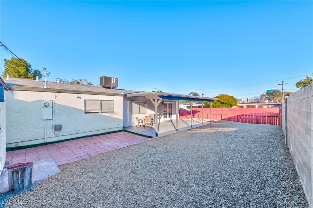 3017 Jamestown Way Las Vegas, NV 89102 - Photo 15 of 15 Rear view of house with a patio area, a fenced backyard, and stucco siding
