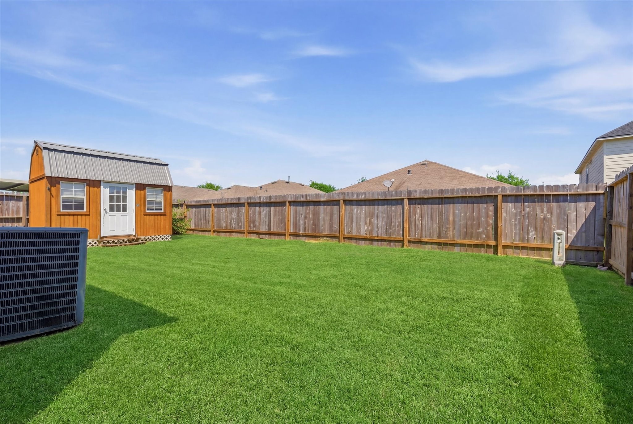 4506 Prince Street Baytown, TX 77521 - Photo 22 of 26 Backyard with shed that conveys!