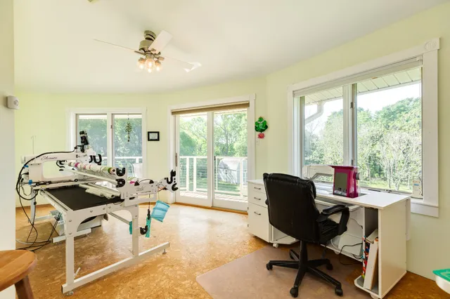 a workspace with a window