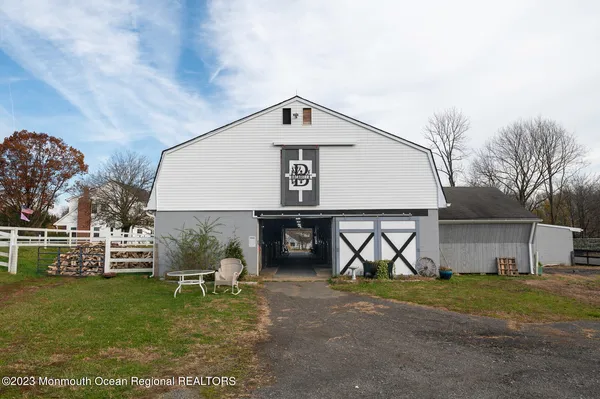 a sign on the side of the house