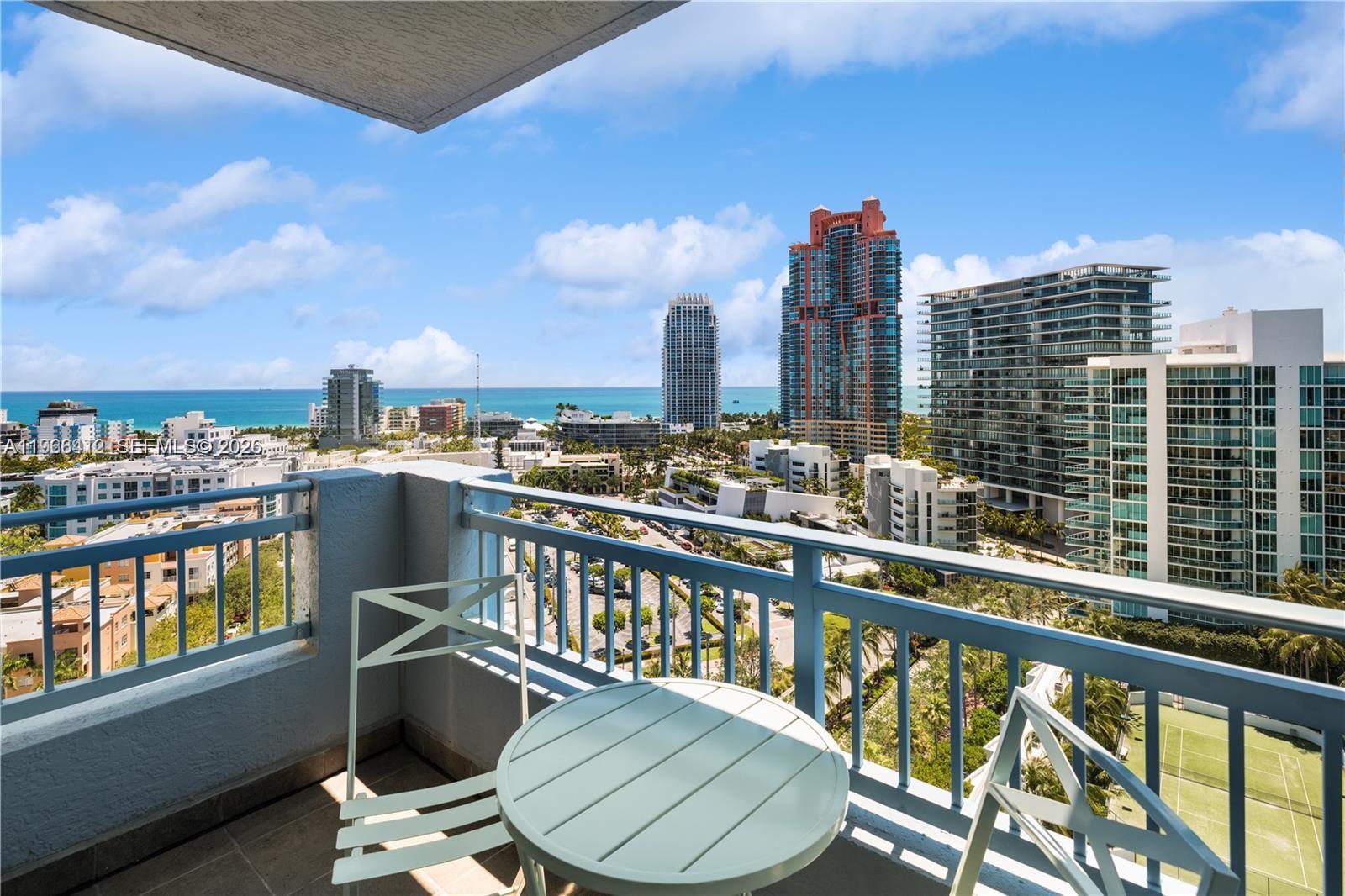 90 Alton Road, Unit 1901 Miami Beach, FL 33139 - Photo 4 of 17 a view of a balcony with city view