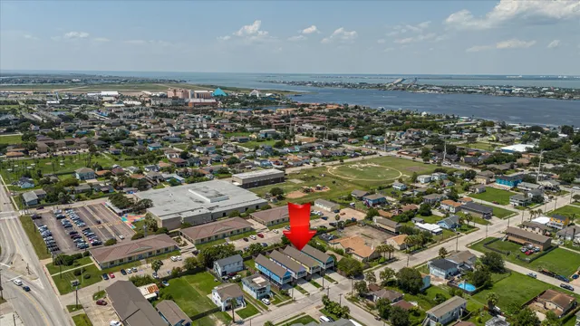 an aerial view of a city