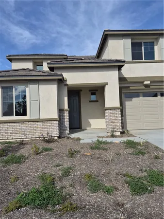 a front view of a house