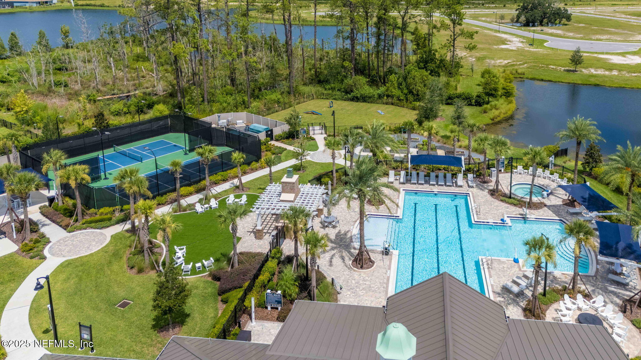 217 Fairlake Cir Street St. Augustine, FL 32092 - Photo 44 of 47 an aerial view of a house having yard