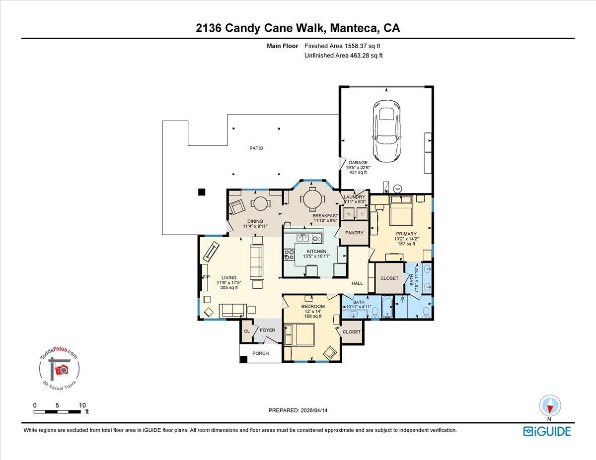 2136 Candy Cane Walk Manteca, CA 95336 - Photo 49 of 60 view of room layout