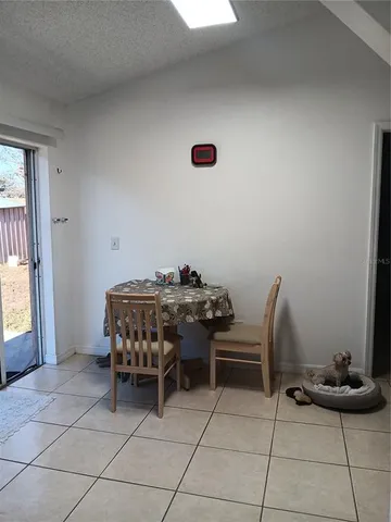 a view of a glass door