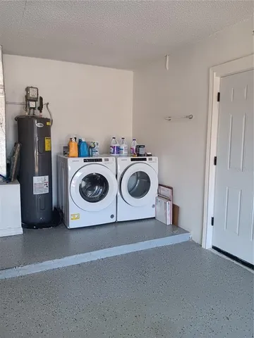 a view of water heater and a window