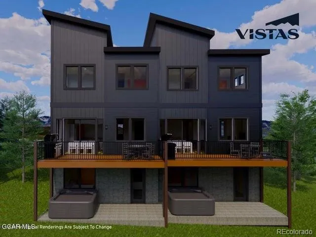 a front view of a house with entertaining space