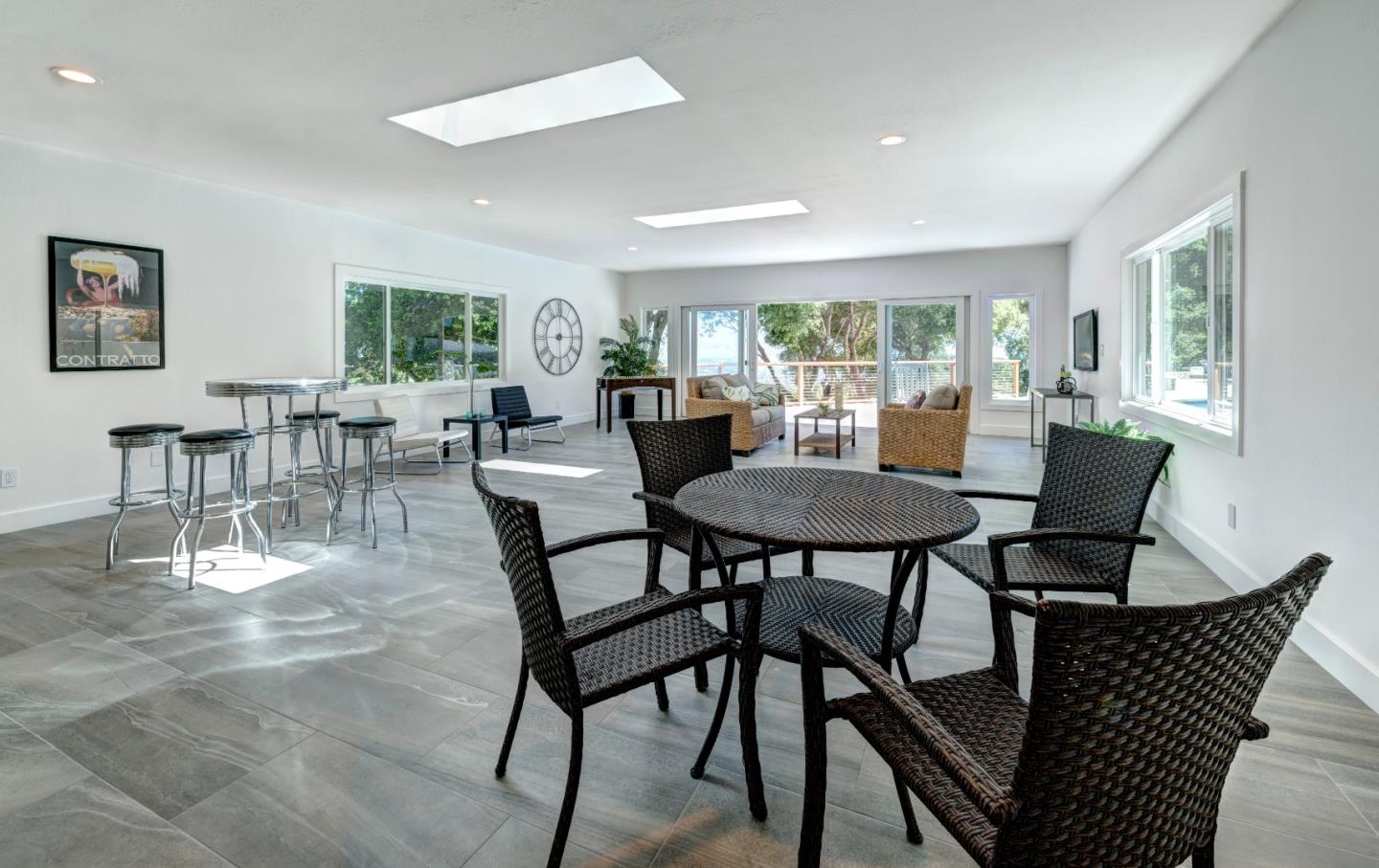 17915 Foster Road Los Gatos, CA 95030 - Photo 21 of 30 a view of a dining room with furniture window and outside view