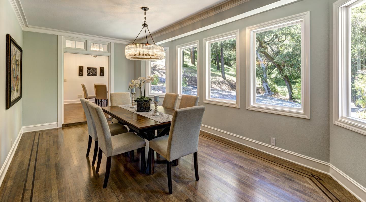 17915 Foster Road Los Gatos, CA 95030 - Photo 7 of 30 a dining room with furniture window wooden floor