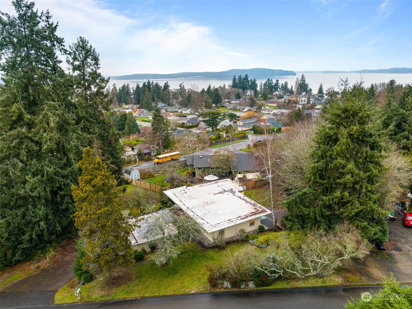 913 Powell Street Steilacoom, WA 98388 - Photo 36 of 40 a view of a city with tall buildings