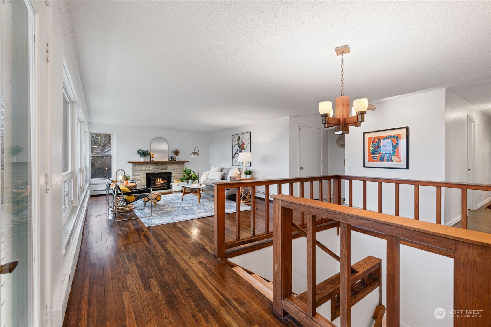 913 Powell Street Steilacoom, WA 98388 - Photo 5 of 40 a view of a livingroom with furniture wooden floor view and window