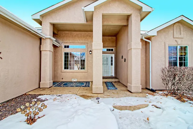 a front view of a house