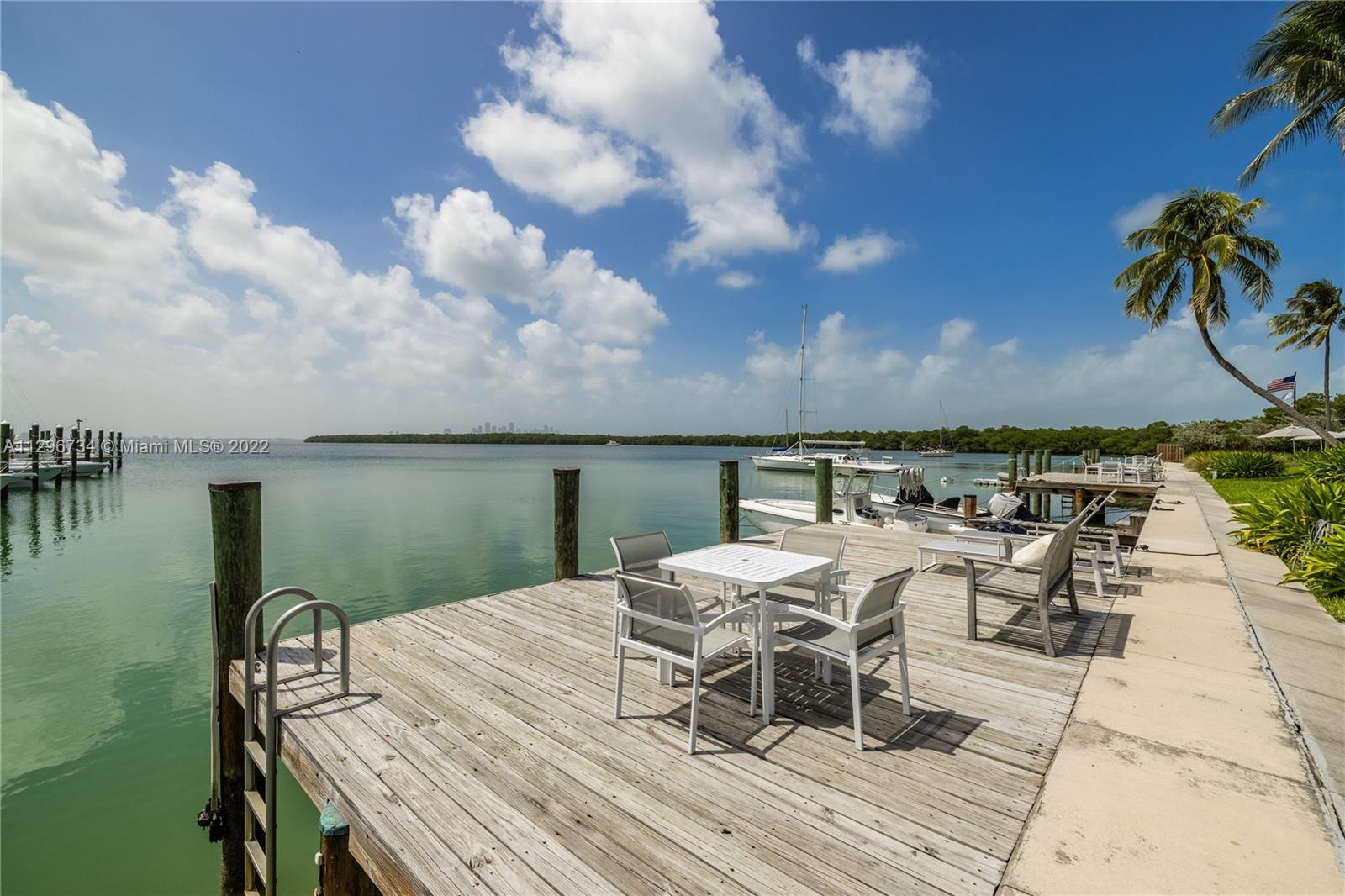166 Harbor Drive, Unit 1A Key Biscayne, FL 33149 - Photo 65 of 86 a view of a terrace with seating space