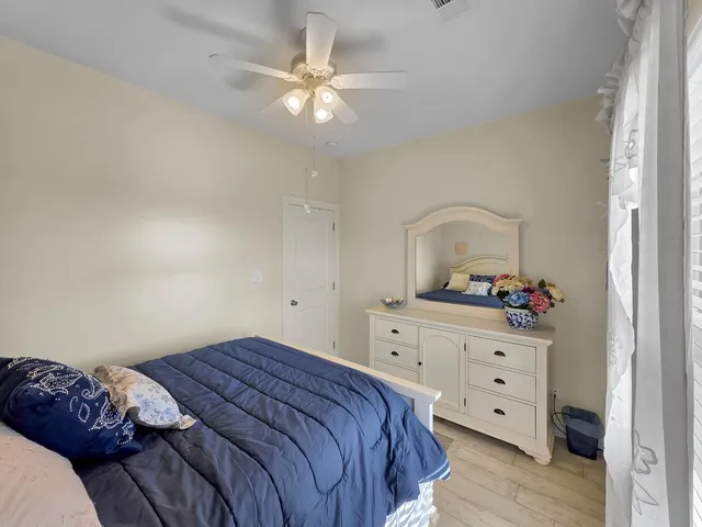 a view of a city with mountains in the background