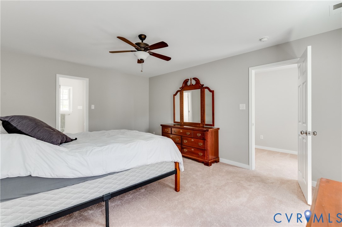 6320 Walnut Tree Drive Powhatan, VA 23139 - Photo 17 of 34 Bedroom featuring carpet flooring and ceiling fan