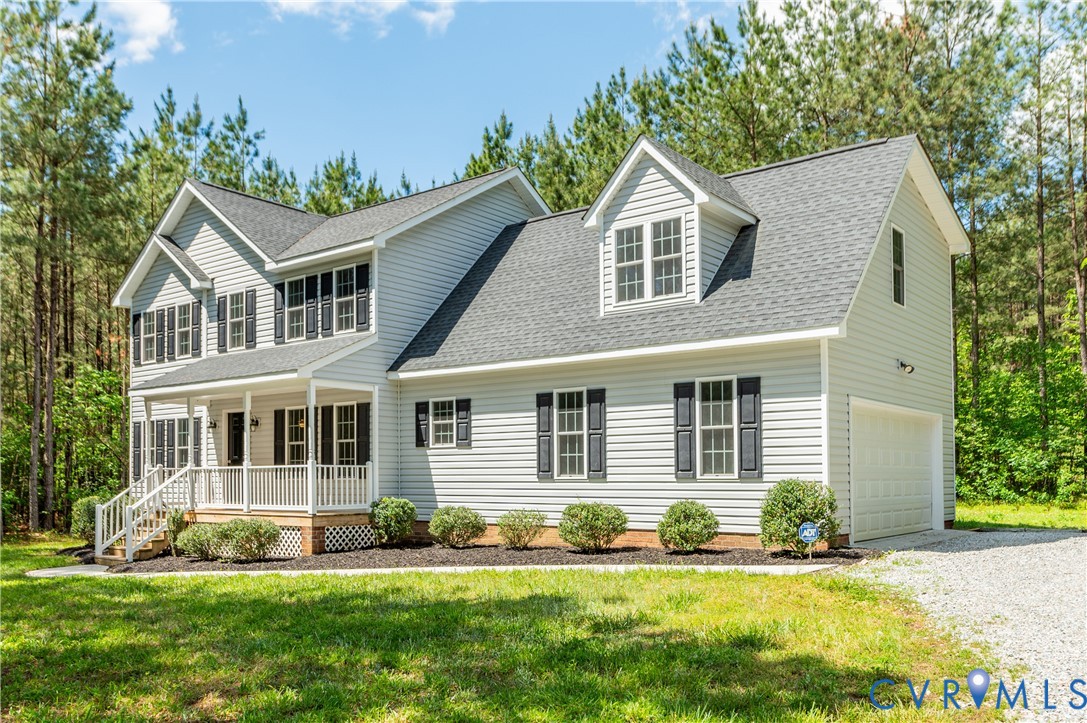 6320 Walnut Tree Drive Powhatan, VA 23139 - Photo 32 of 34 View of front of house featuring covered porch, a