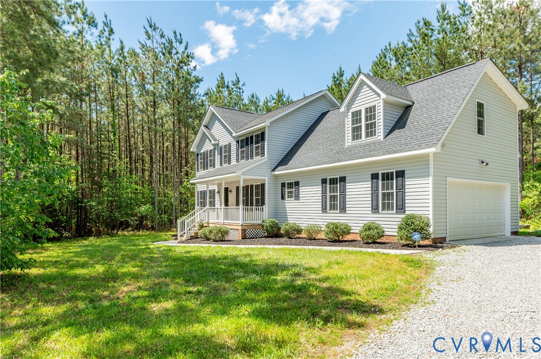 6320 Walnut Tree Drive Powhatan, VA 23139 - Photo 33 of 34 View of front of property with a porch, a shingled