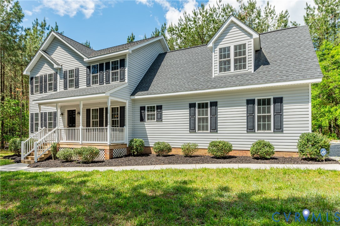 6320 Walnut Tree Drive Powhatan, VA 23139 - Photo 34 of 34 View of front of property featuring covered porch,