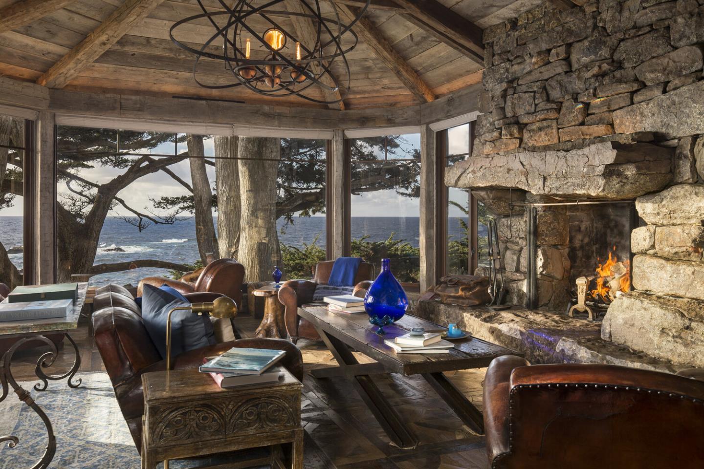 157-163 Spindrift Road Carmel, CA 93923 - Photo 31 of 100 a living room with furniture and a floor to ceiling window