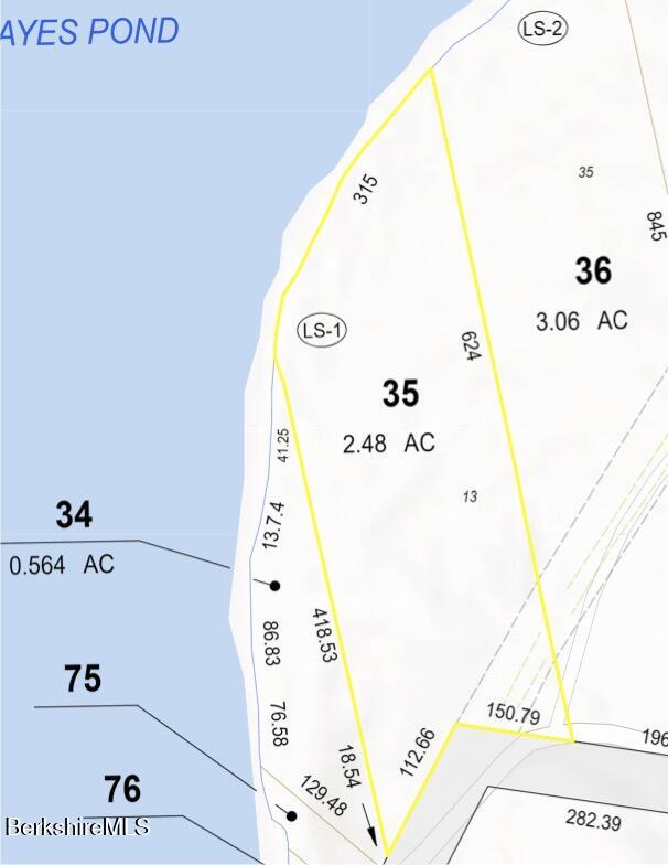 13 Hayes Pond Road Otis, MA 01253 - Photo 53 of 55 Map 13 Hayes Pond Rd copy