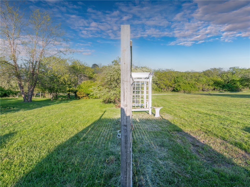 1303 Old Mill Road Block Island, RI 02807 - Photo 43 of 50 View of the "Garden Gate" for which the property is named. This area is self contained and is perfect for outdoor parties and entertaining and is secluded from the road by a forest of bamboo.
