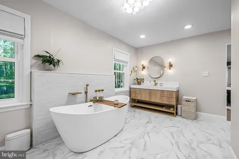 a room with cabinets and wooden floor