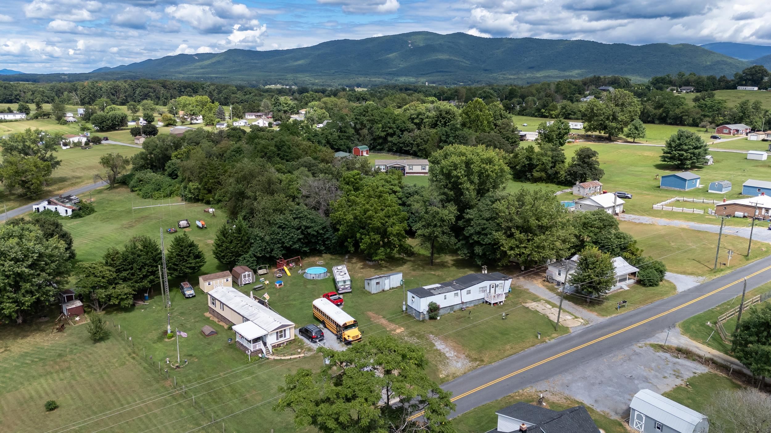 17801 Red Brush Road Elkton, VA 22827 - Photo 44 of 48 an aerial view of a house with a yard