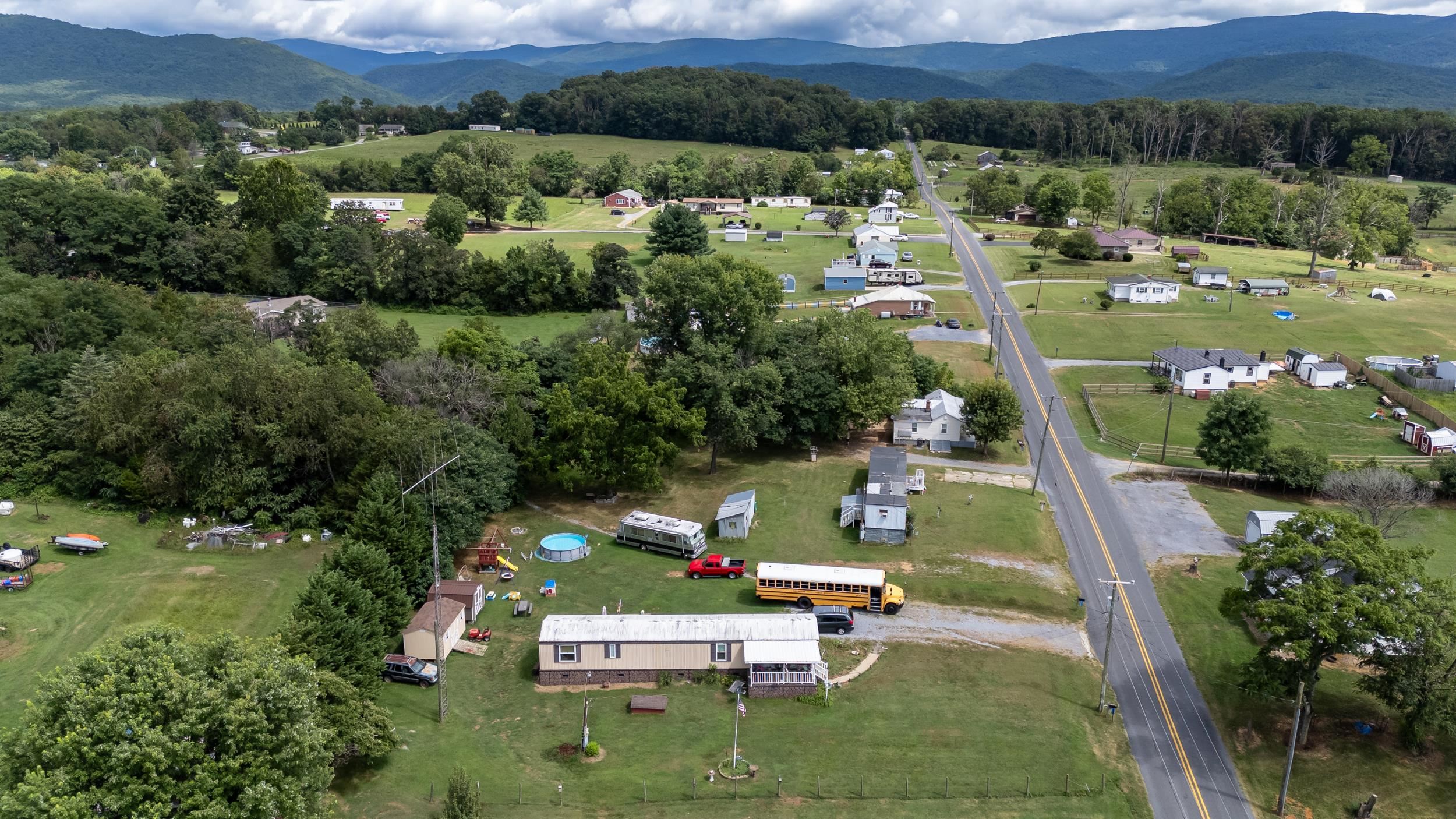 17801 Red Brush Road Elkton, VA 22827 - Photo 45 of 48 an aerial view of a house with outdoor space