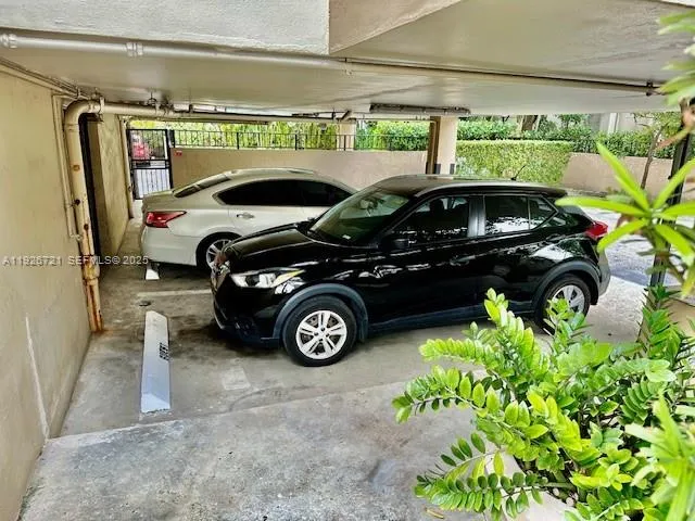 a view of a balcony with chairs
