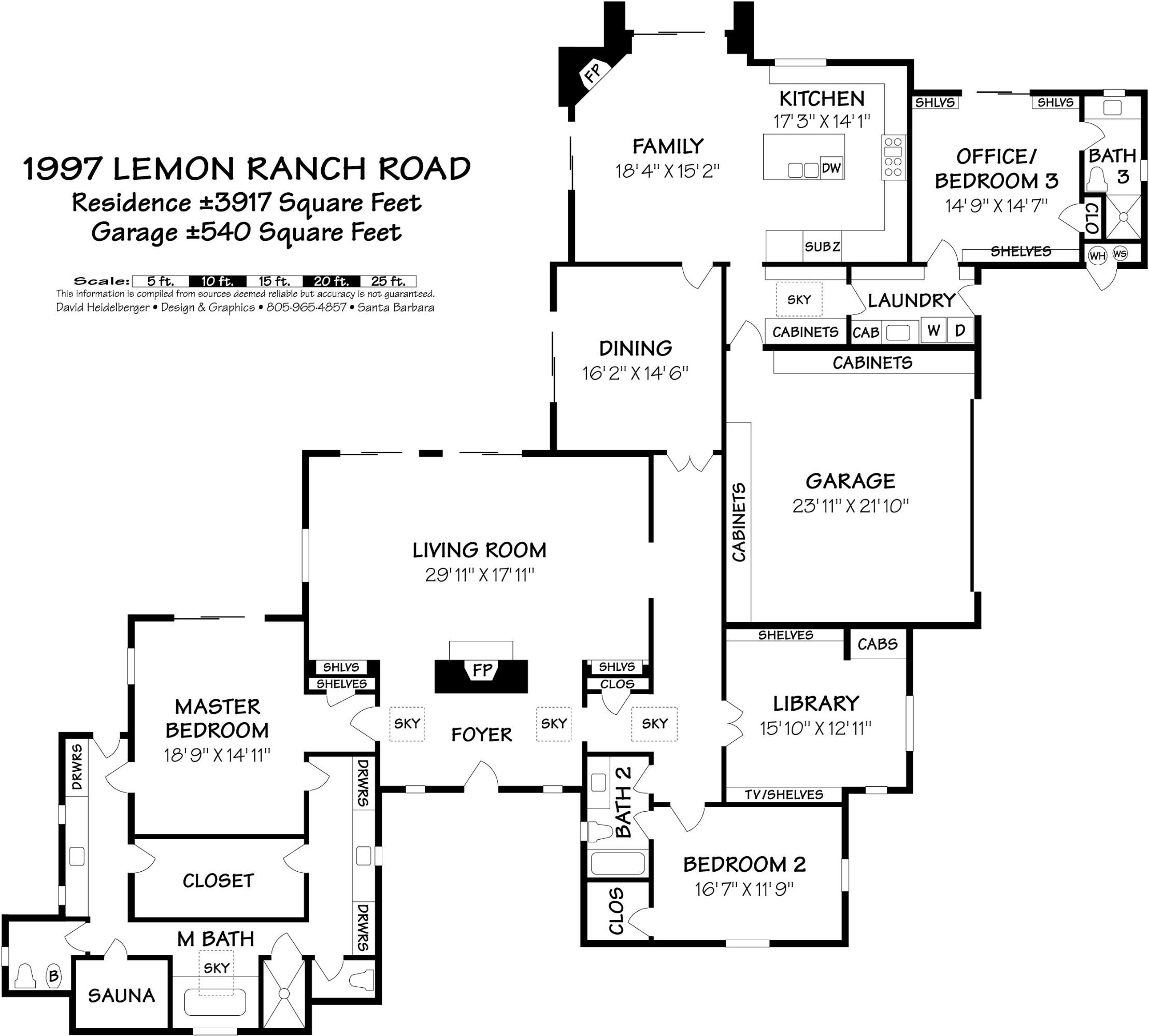 1997 Lemon Ranch Road Montecito, CA 93108 - Photo 10 of 10 floorplan
