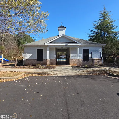 a view of a street with houses