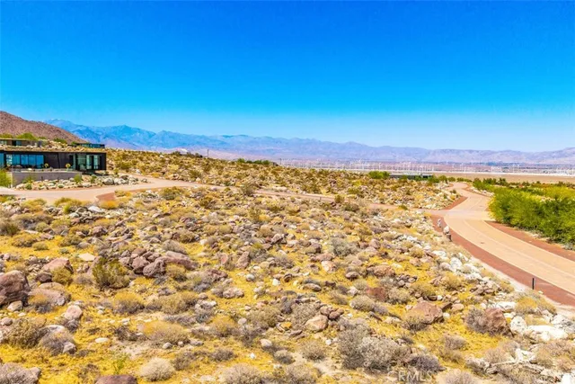 a view of a lake with a mountain