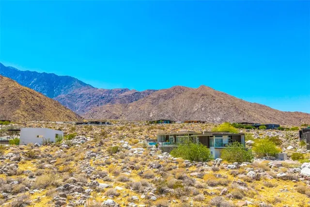 a view of a lake with a mountain